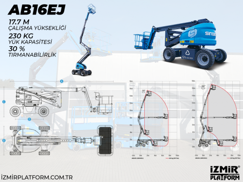 18MT Ak�l� Eklemli Manlift Platform